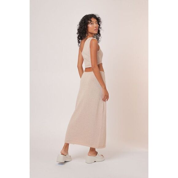 Line & Dot Elle Asymmetric KniT Knotted Midi-Dress NWT $124 - Picture 4 of 8